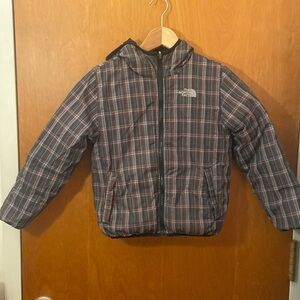 EUC Reversible North Face down puffer with hood